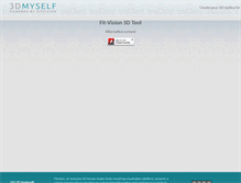 Tablet Screenshot of 3dmyself.com
